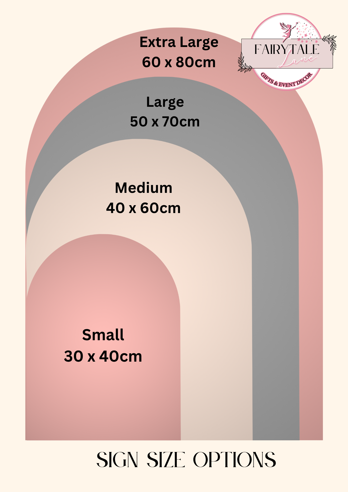 Arched Wedding Welcome Sign