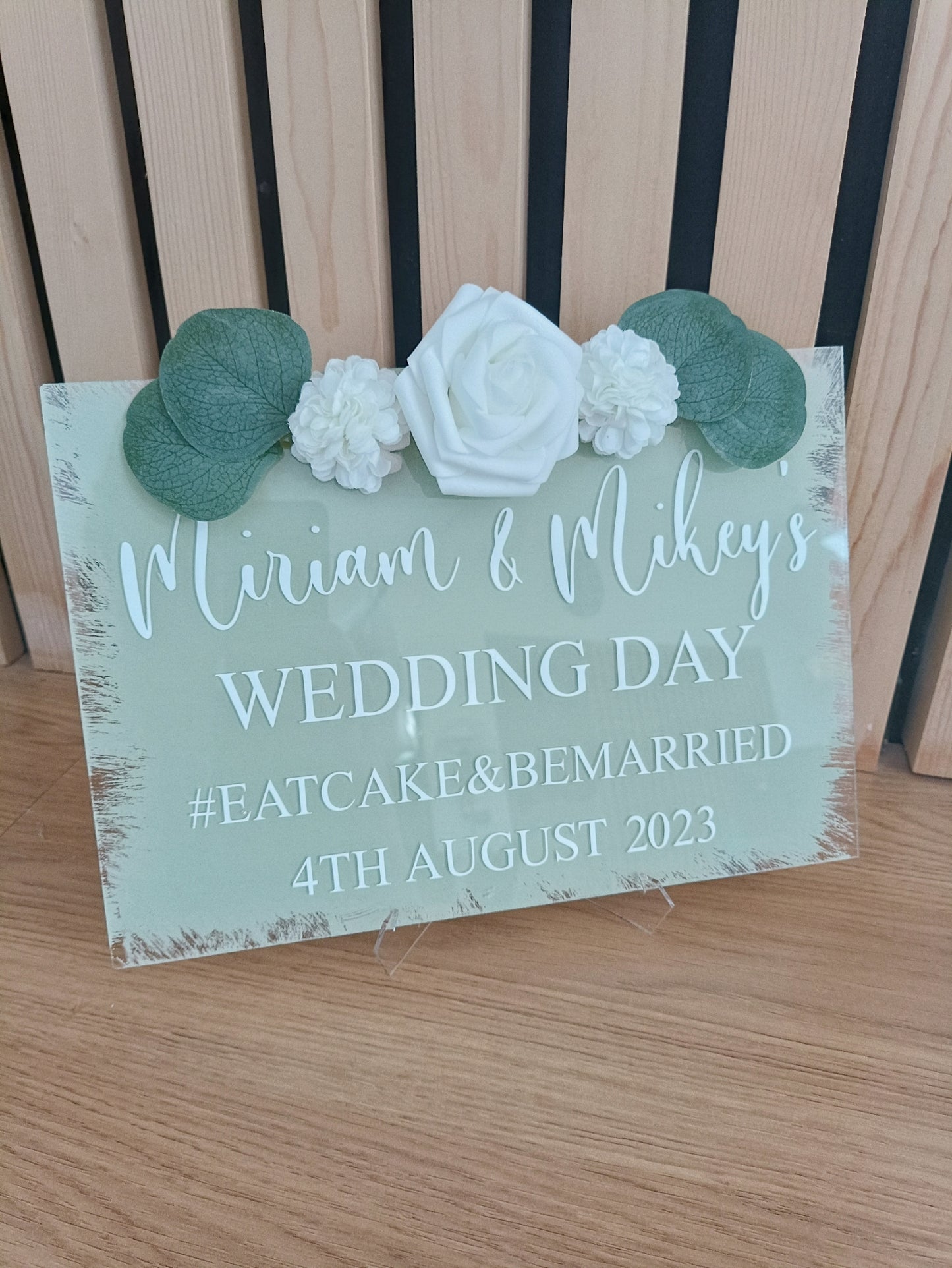 Customised wedding signs