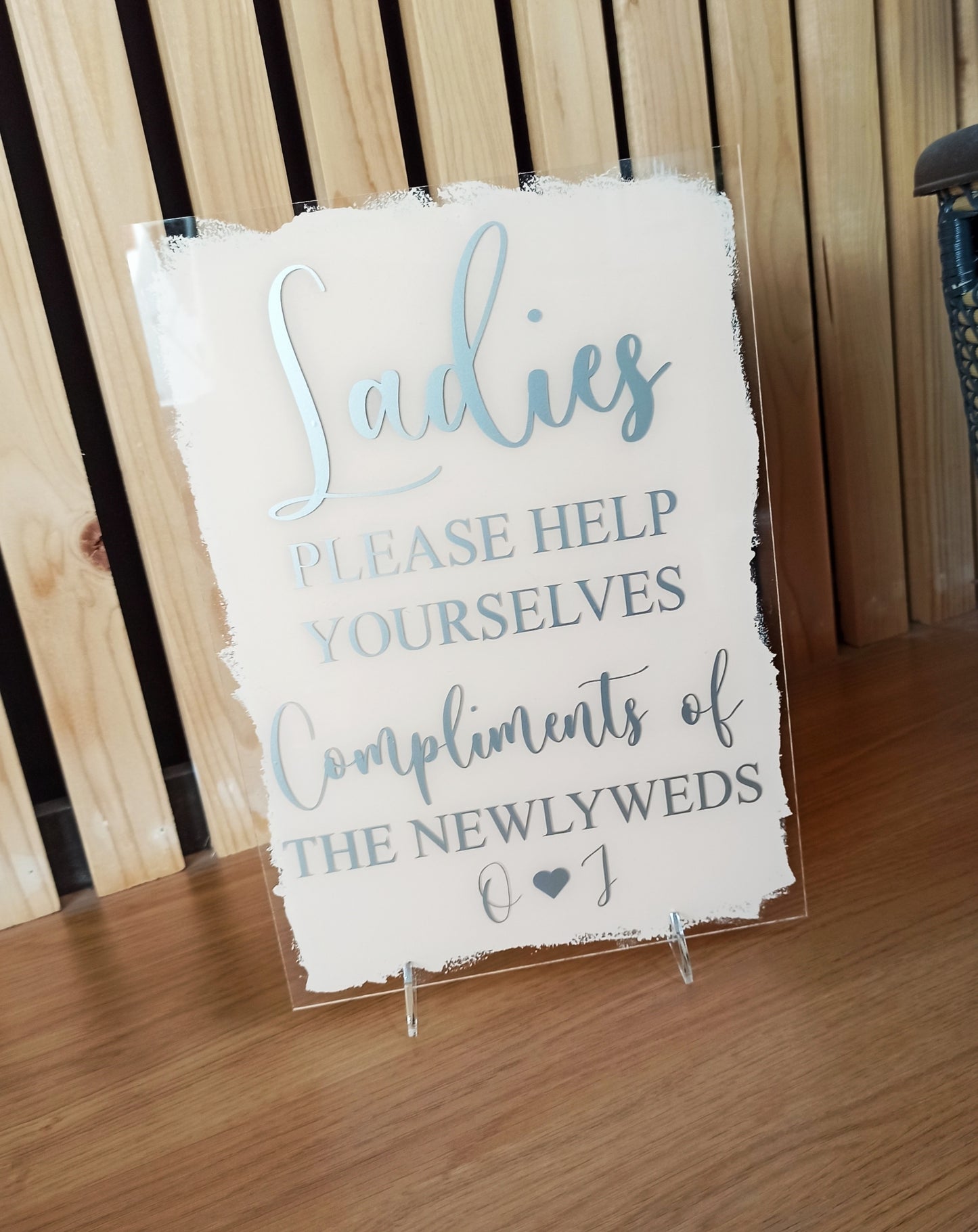 Customised wedding signs