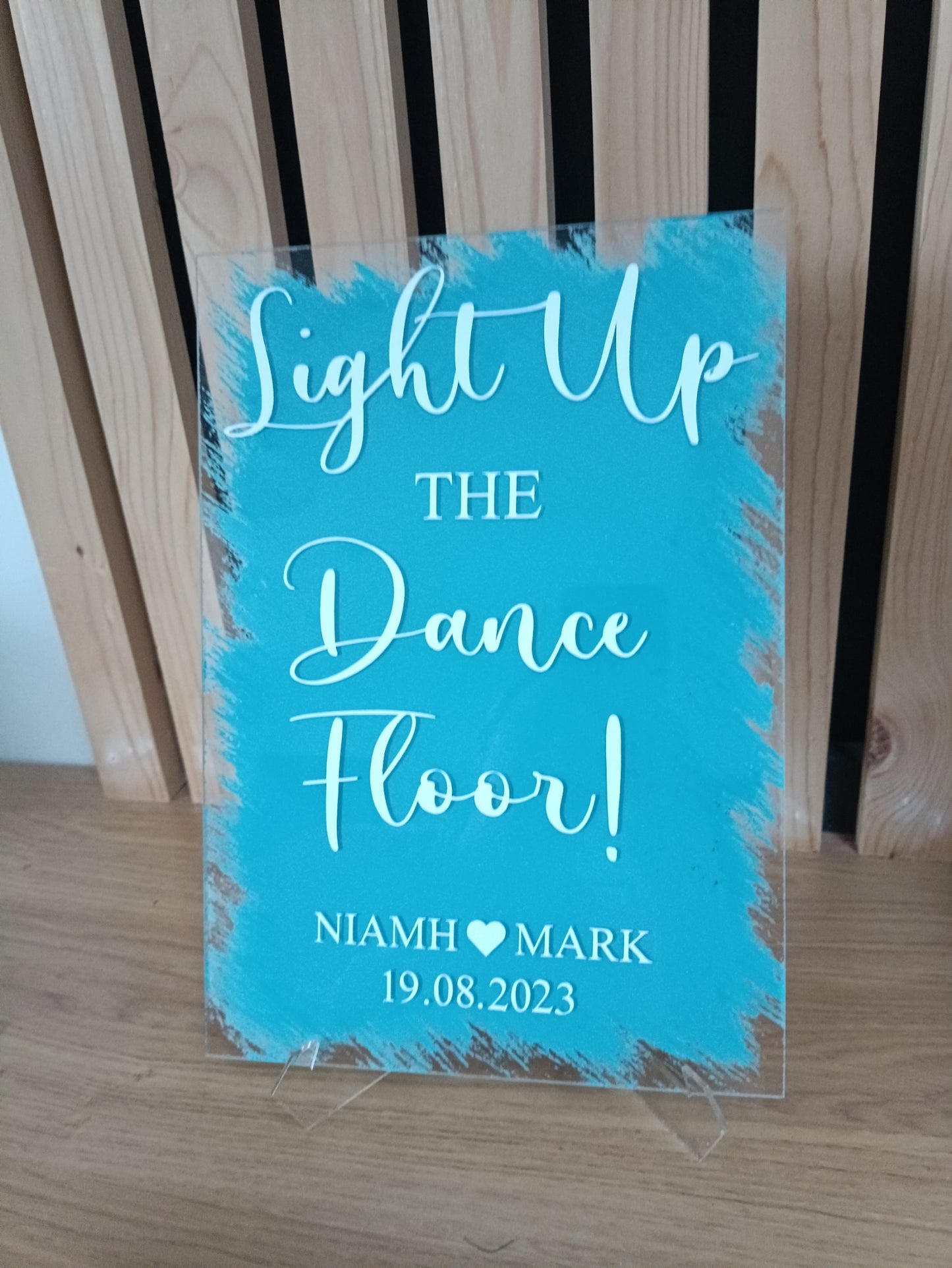Customised wedding signs