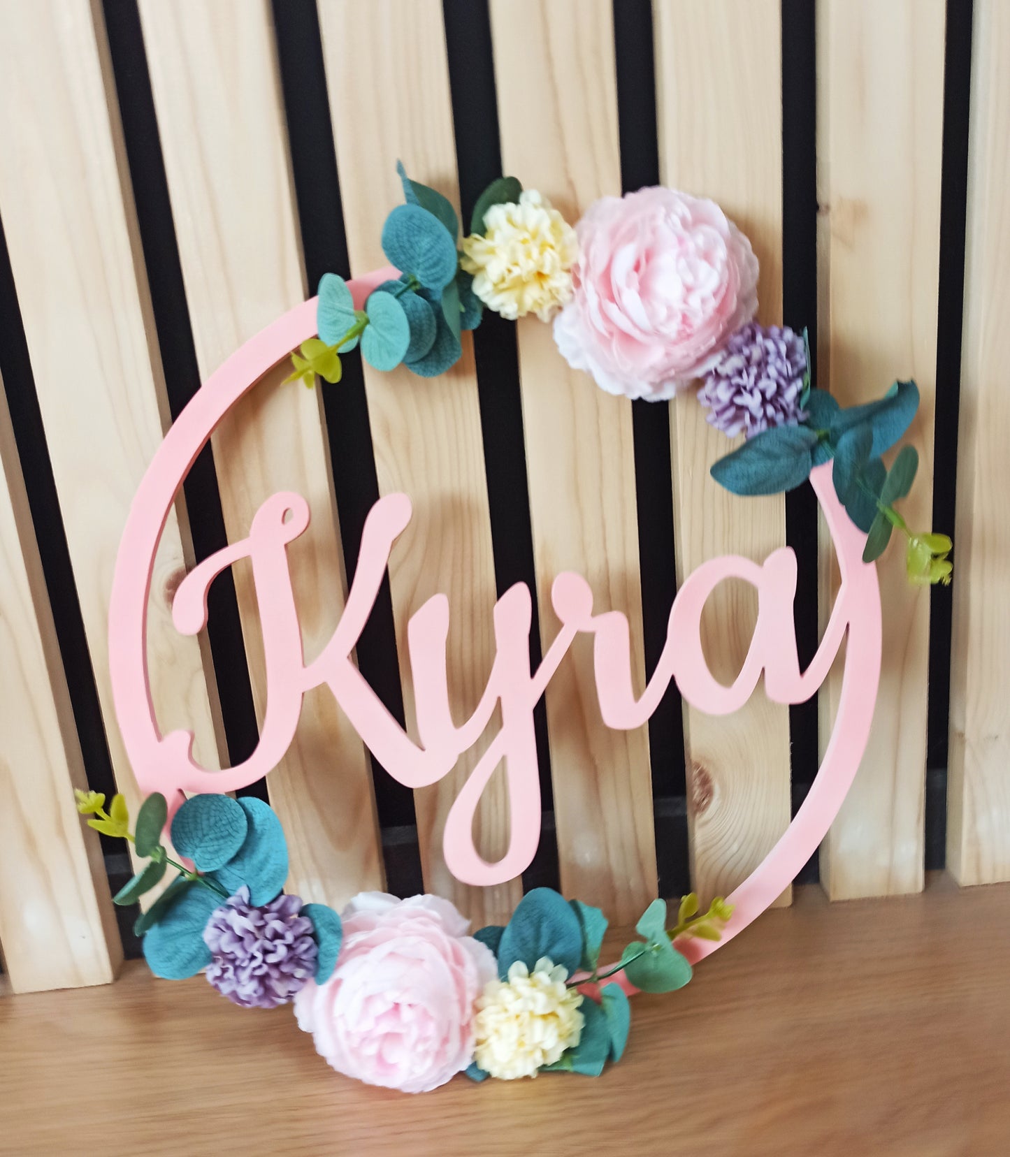 Floral Name Hoop