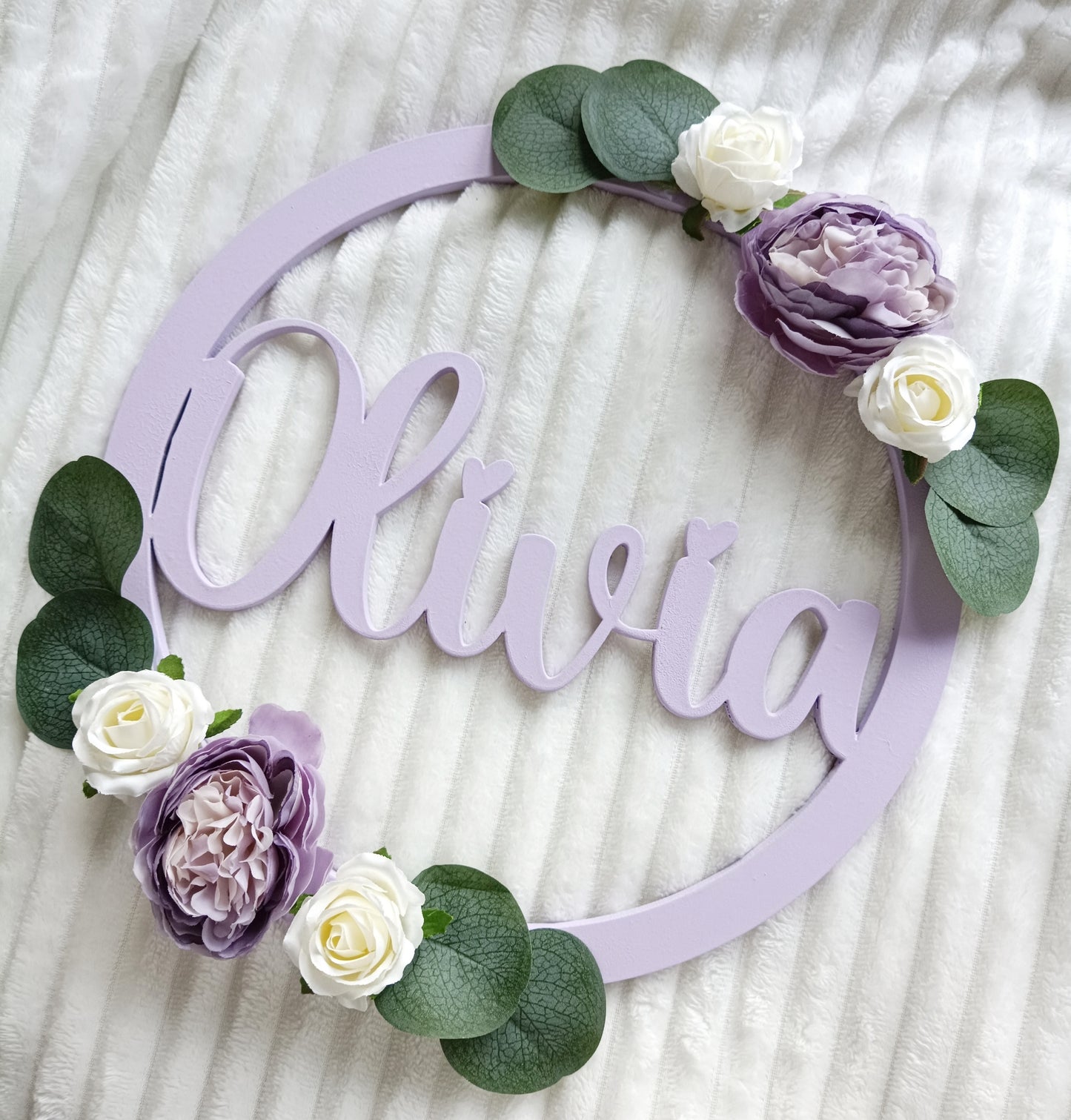 Floral Name Hoop
