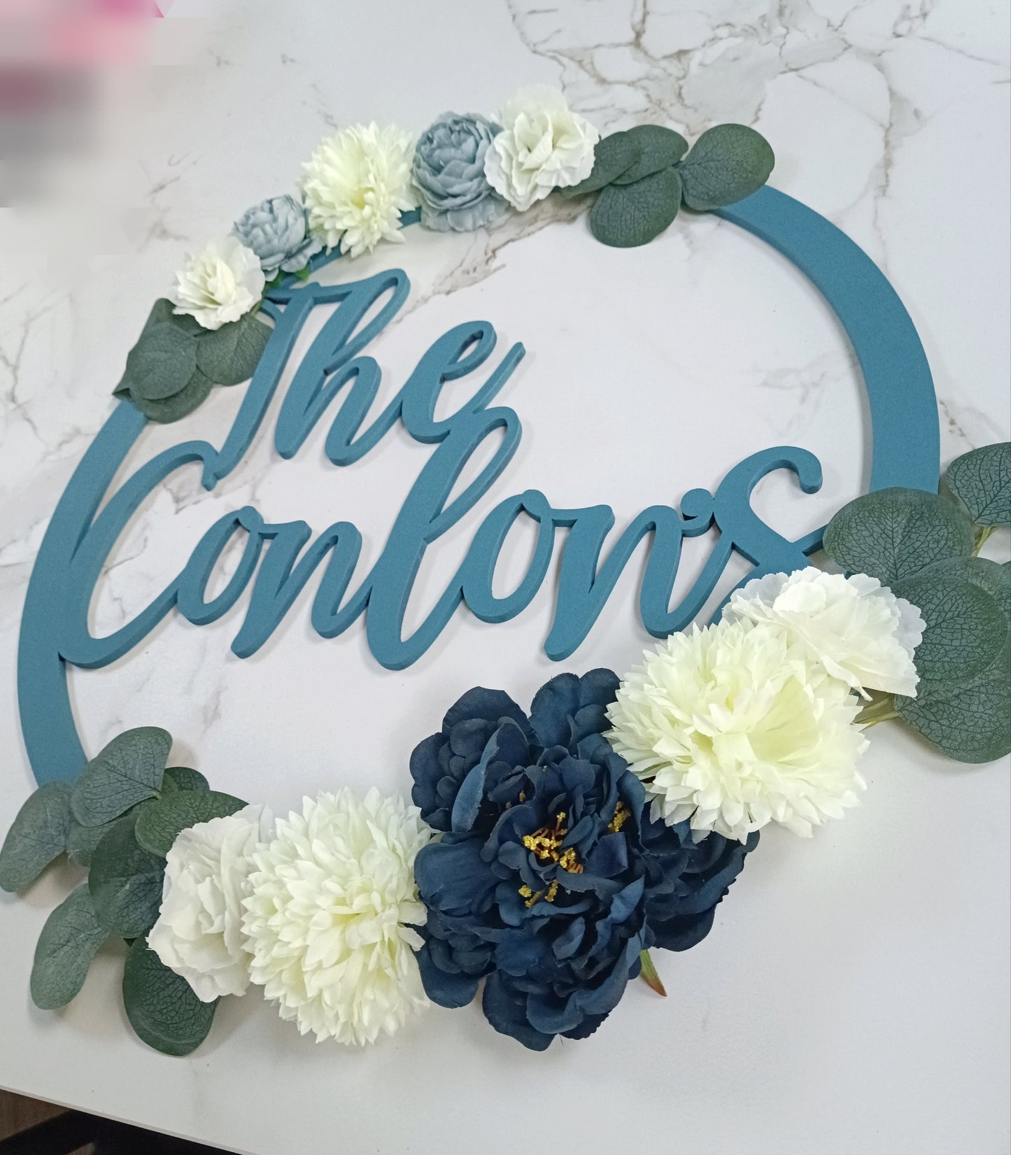 Floral Name Hoop