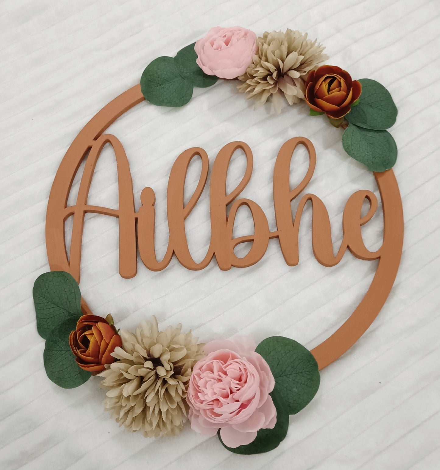 Floral Name Hoop