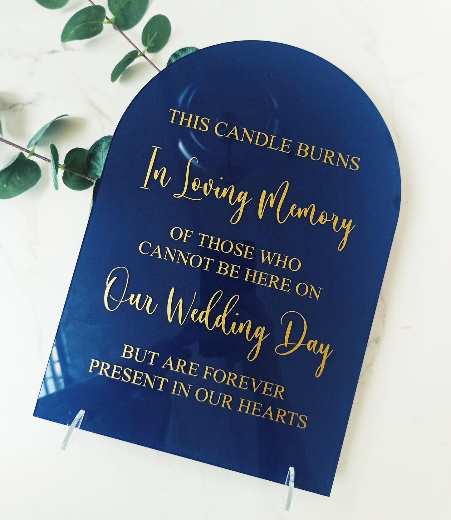 In Loving Memory Wedding Day Sign