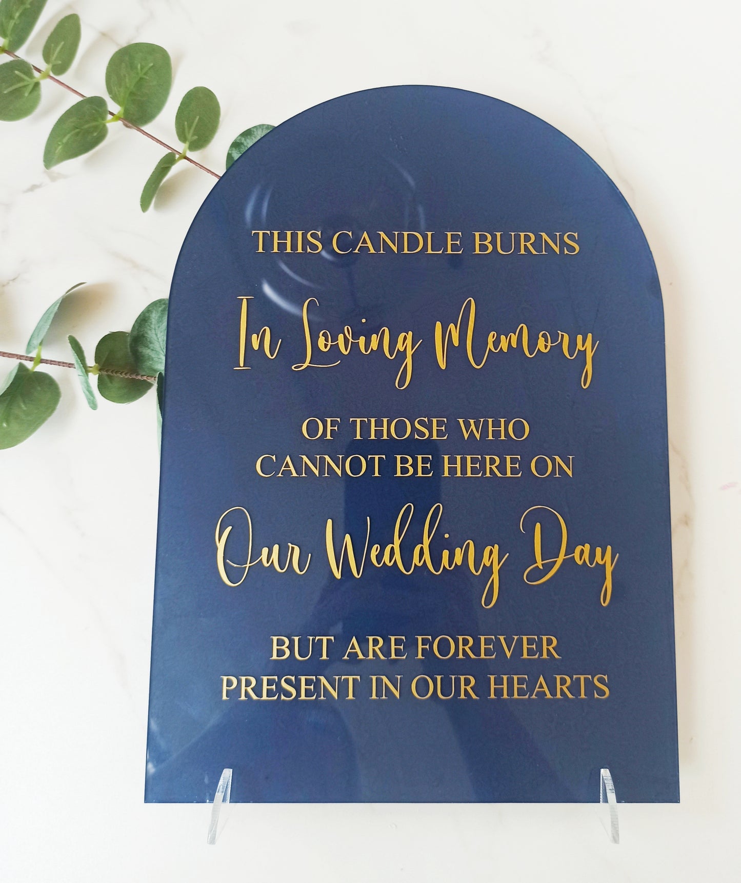 In Loving Memory Wedding Day Sign