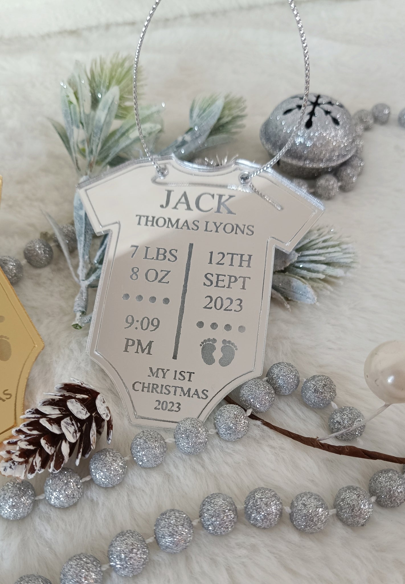 My First Christmas Babygro Ornament