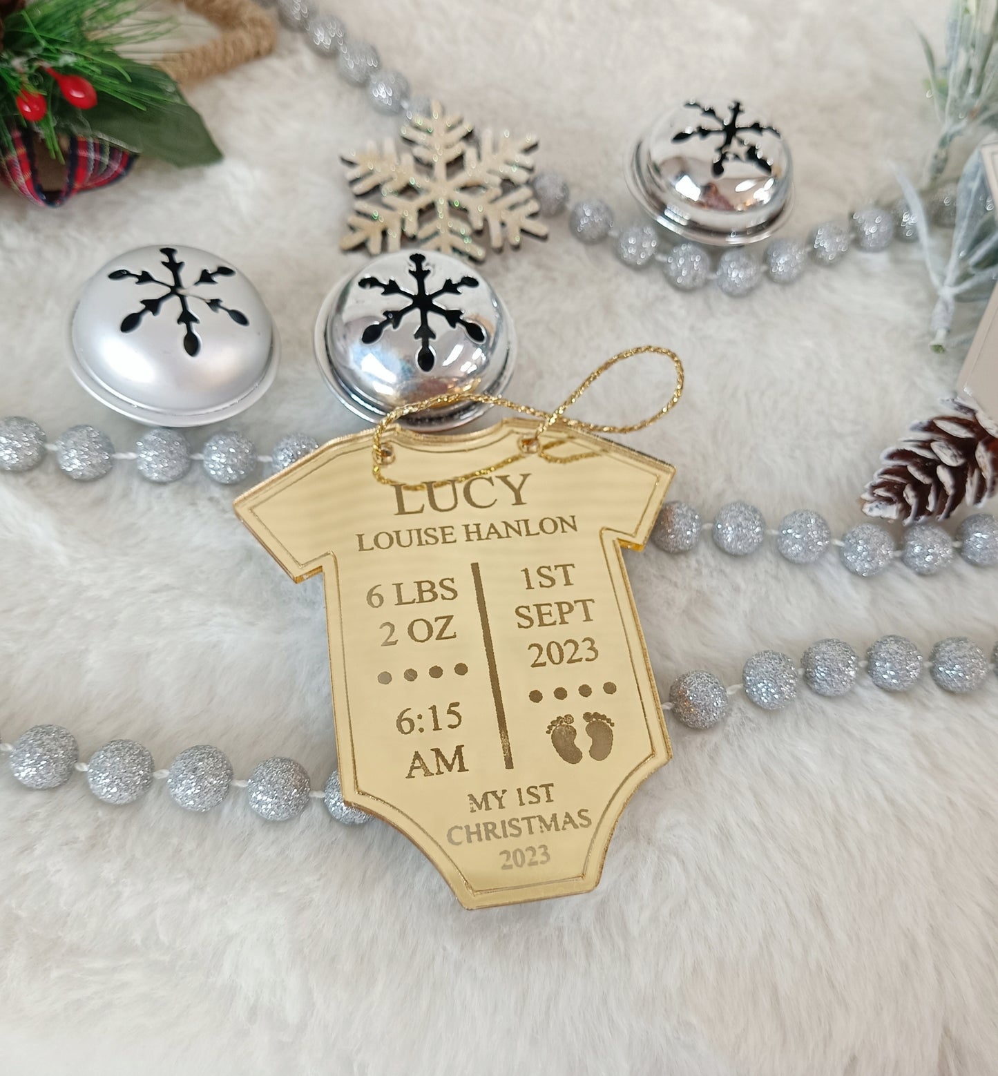 My First Christmas Babygro Ornament
