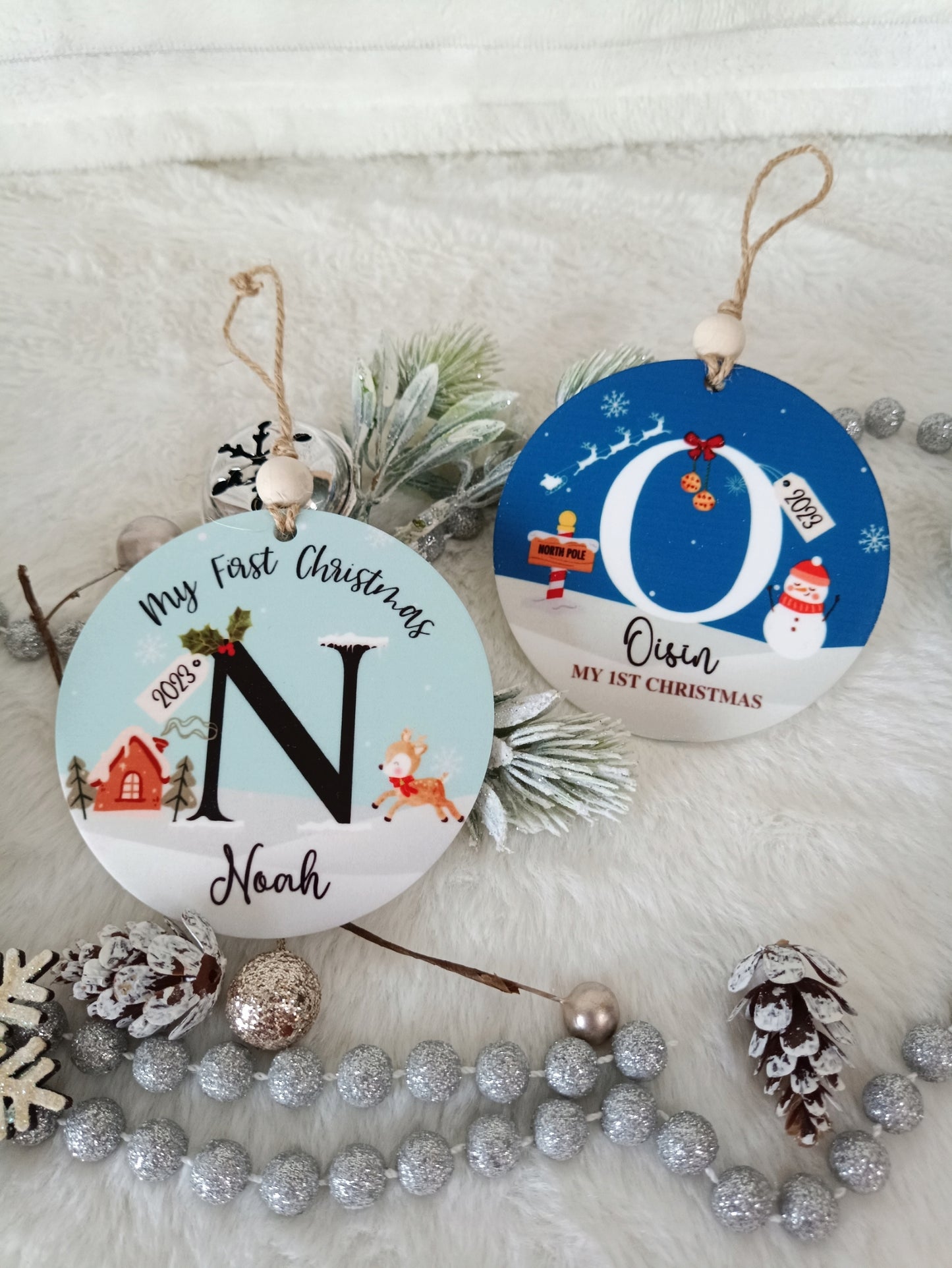 My First Christmas Printed Bauble