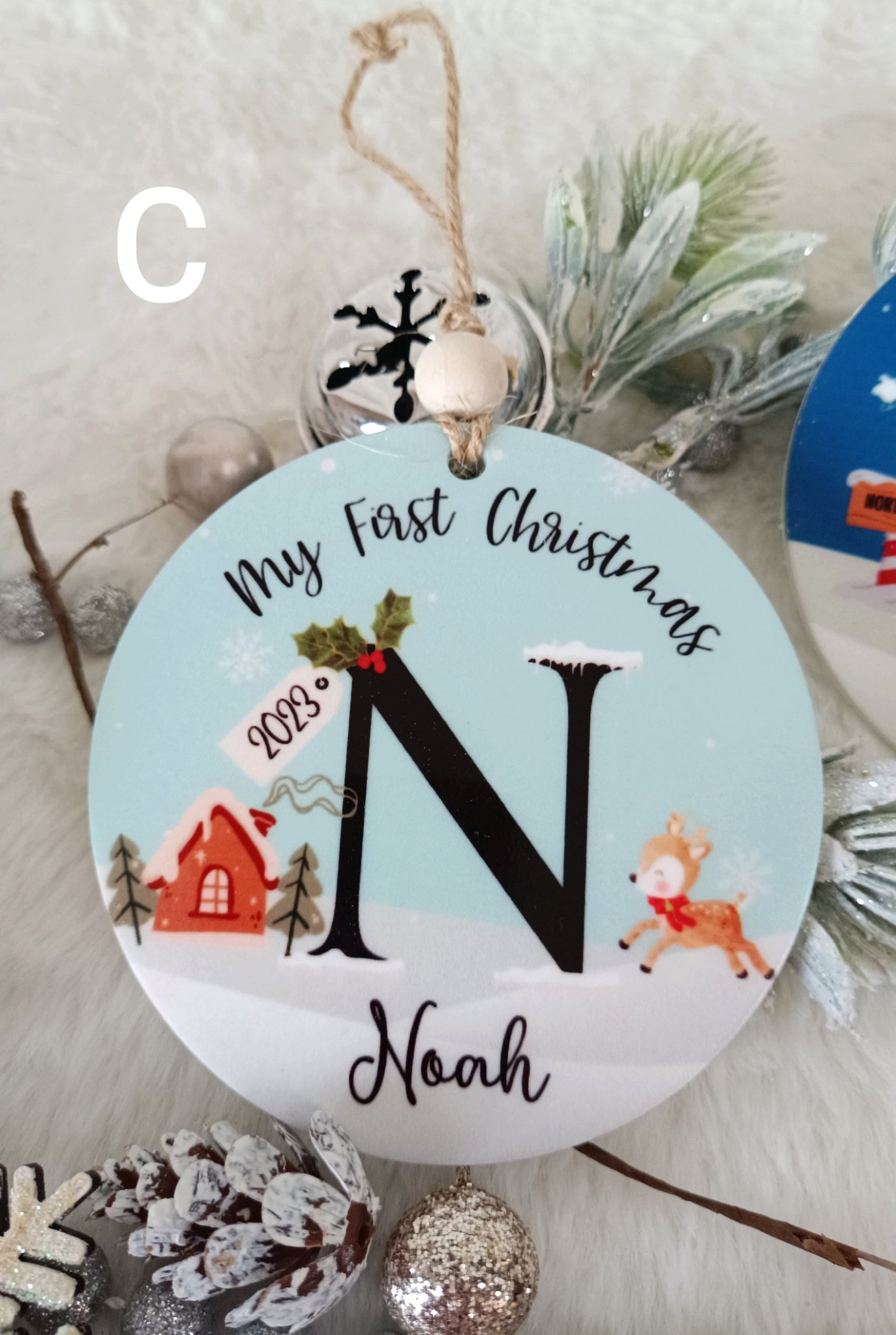 My First Christmas Printed Bauble