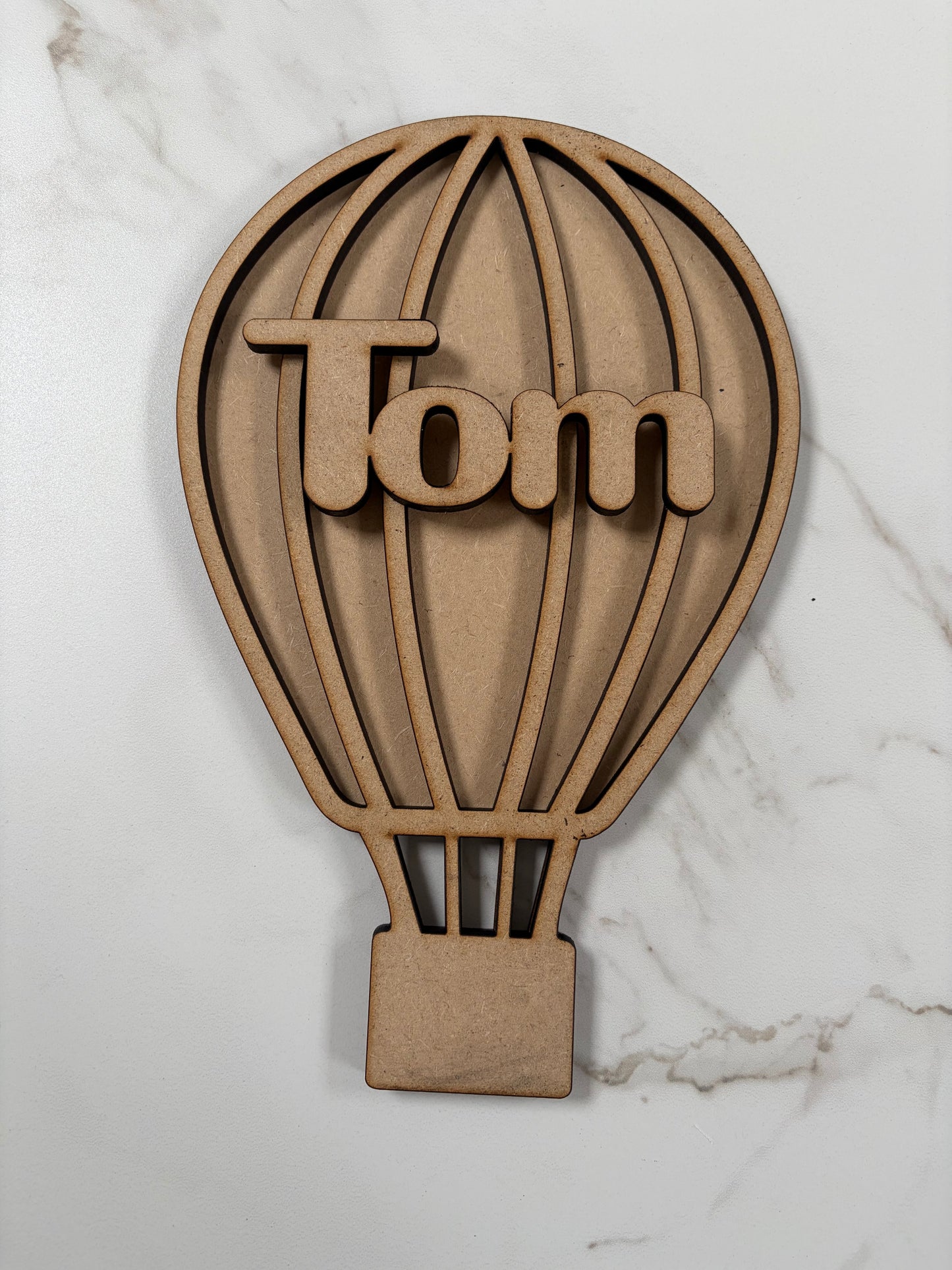 Hot air balloon craft shape