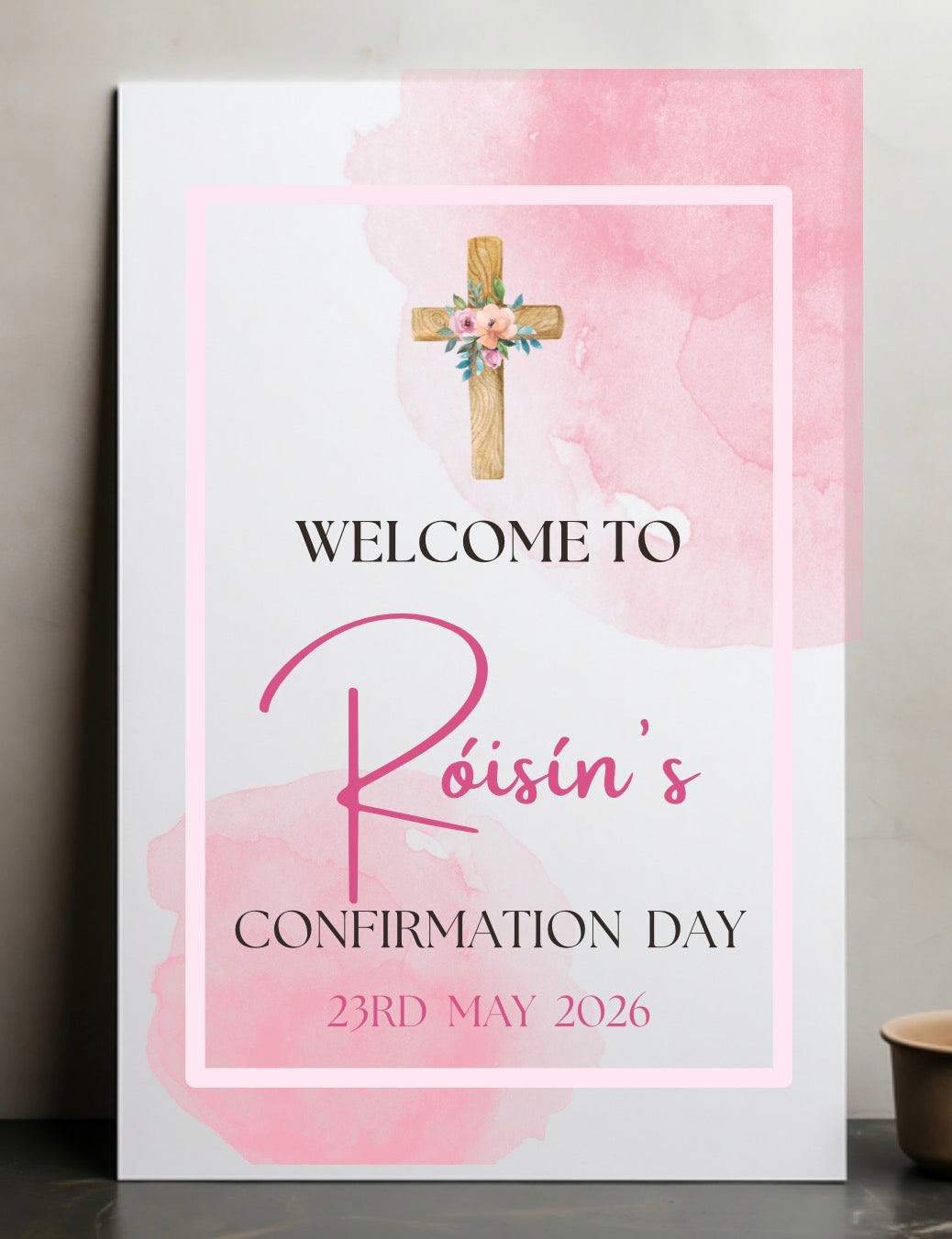 Printed Watercolour Celebration Sign