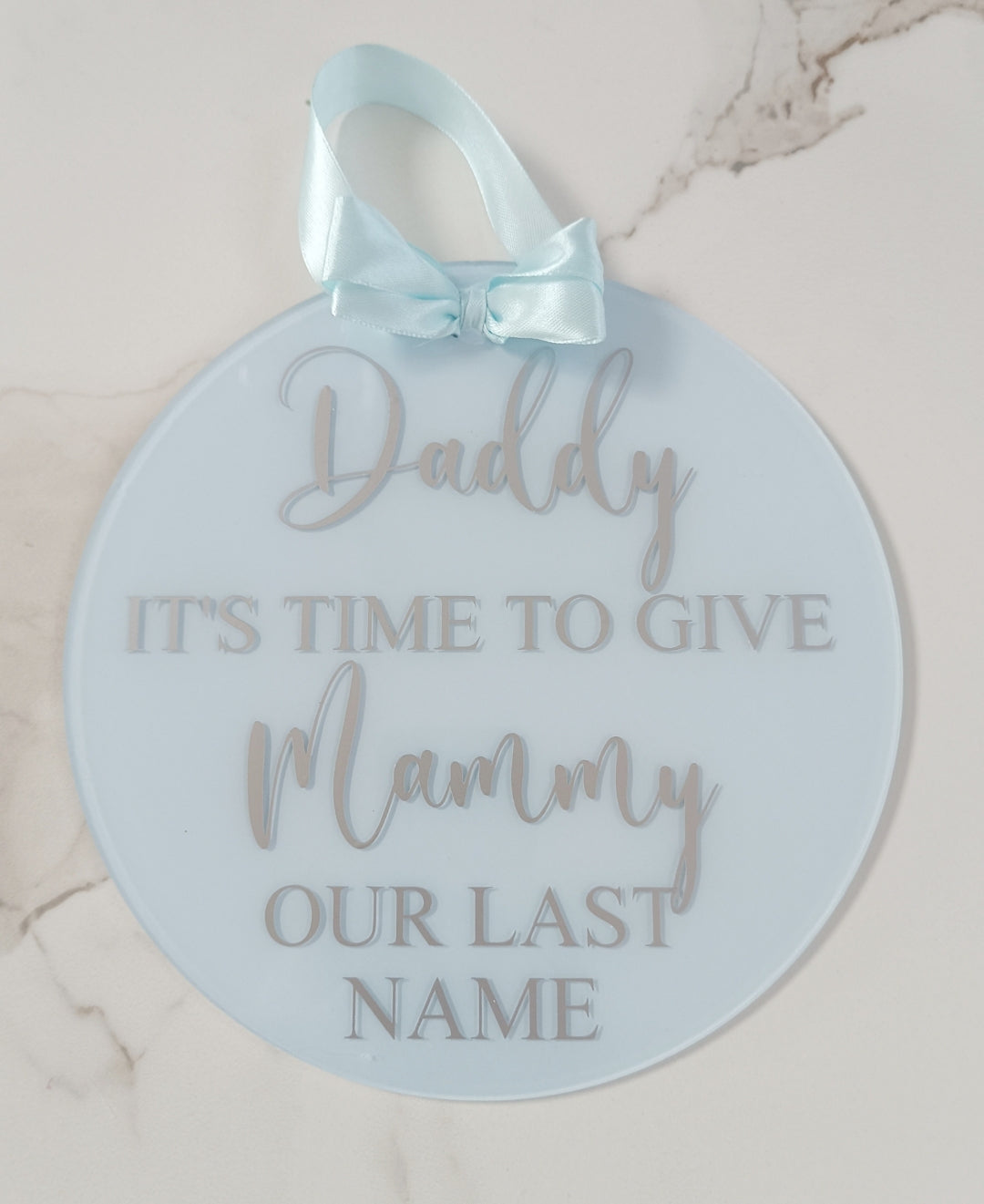 Page boy/flower girl sign