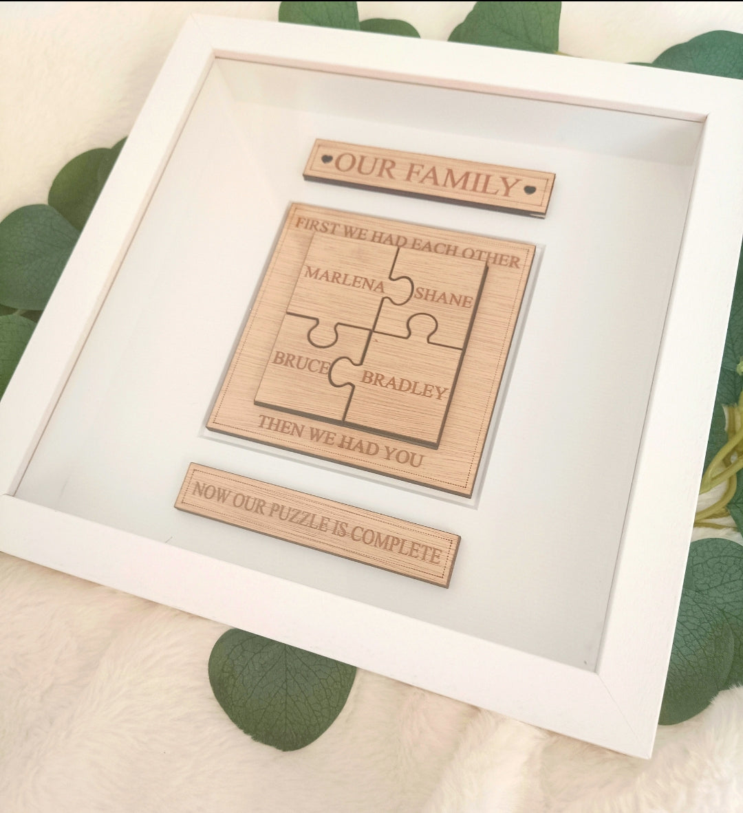 Our Family Jigsaw Box Frame