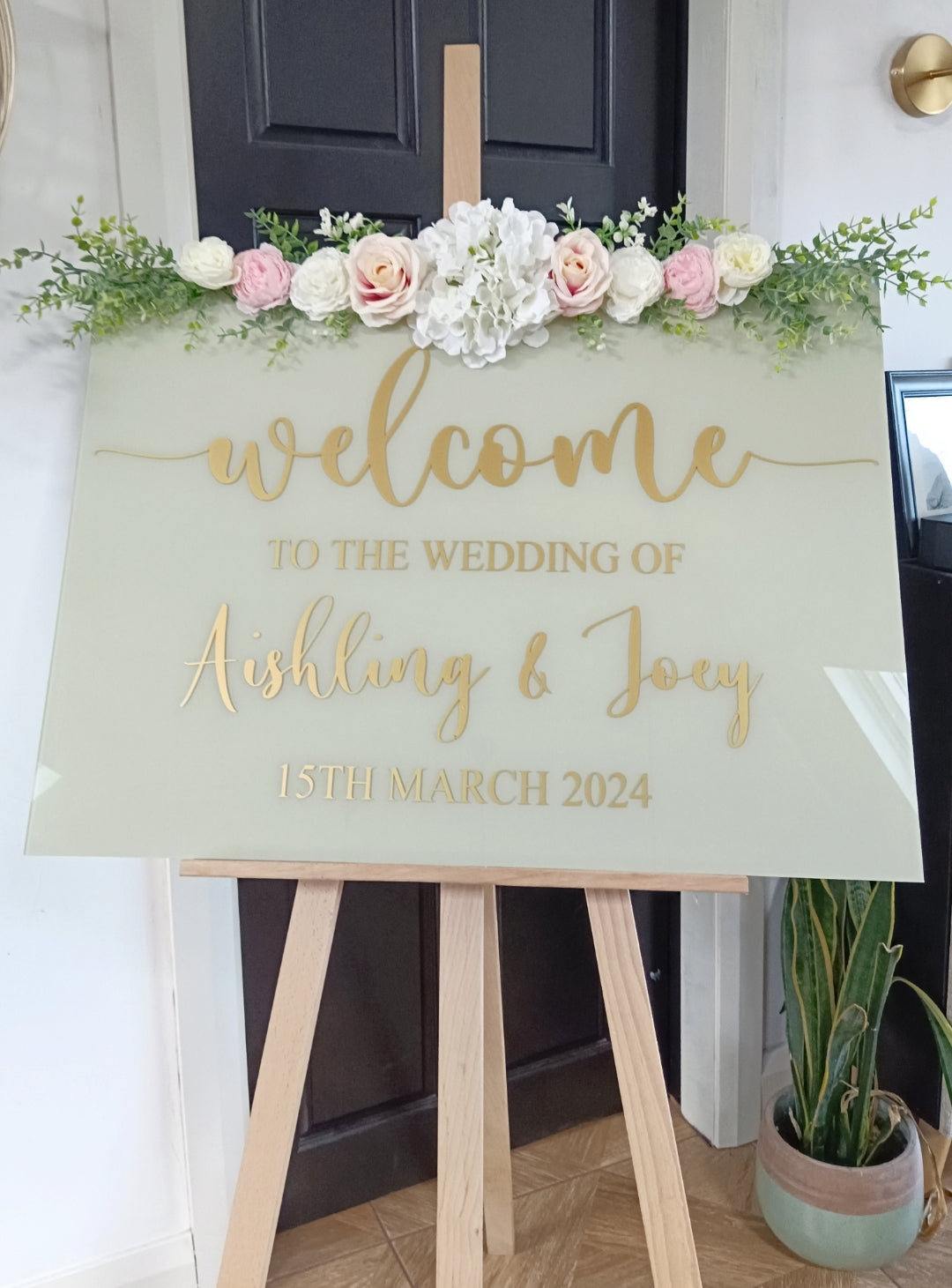 Wedding welcome sign