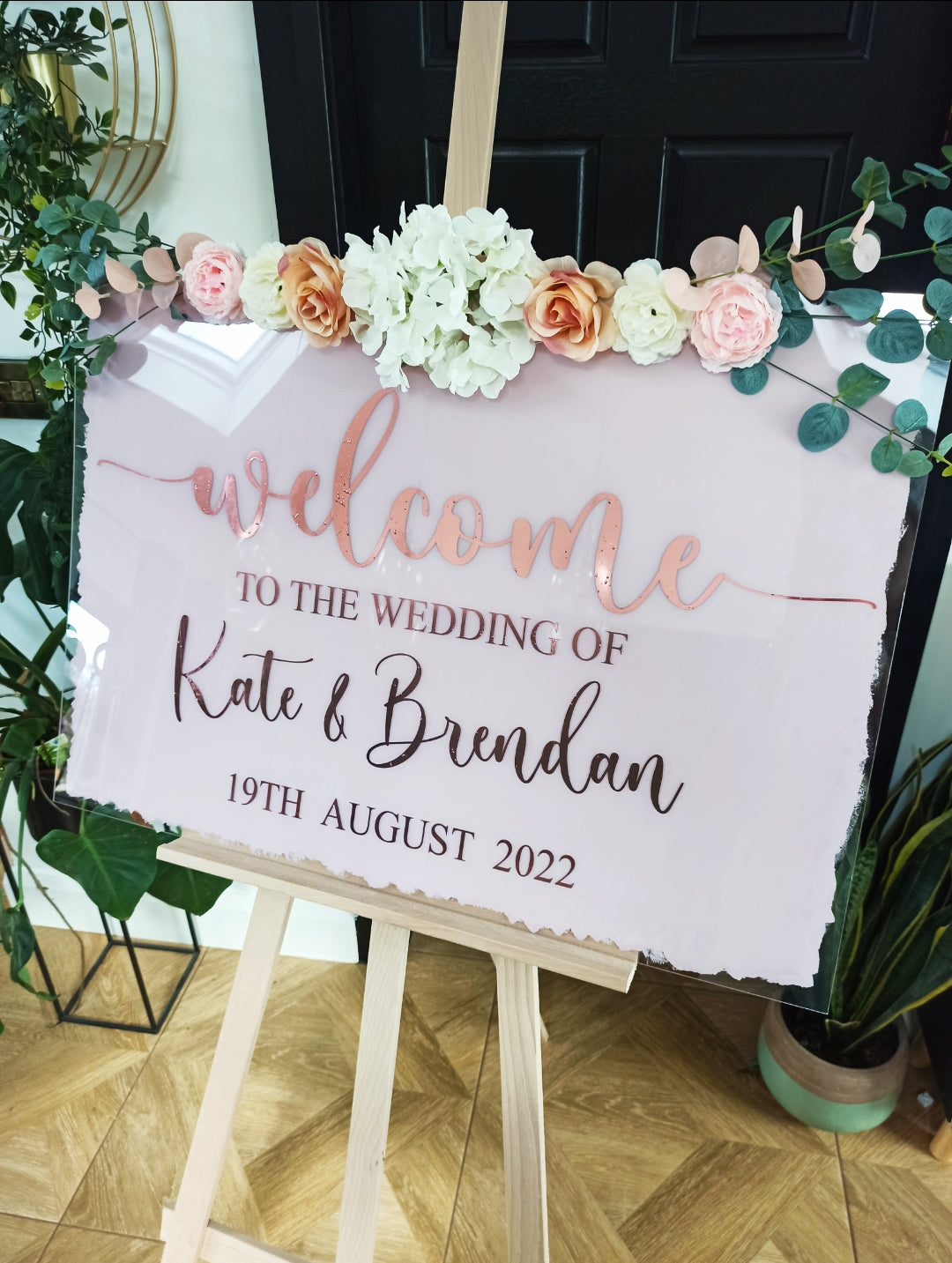 Wedding welcome sign