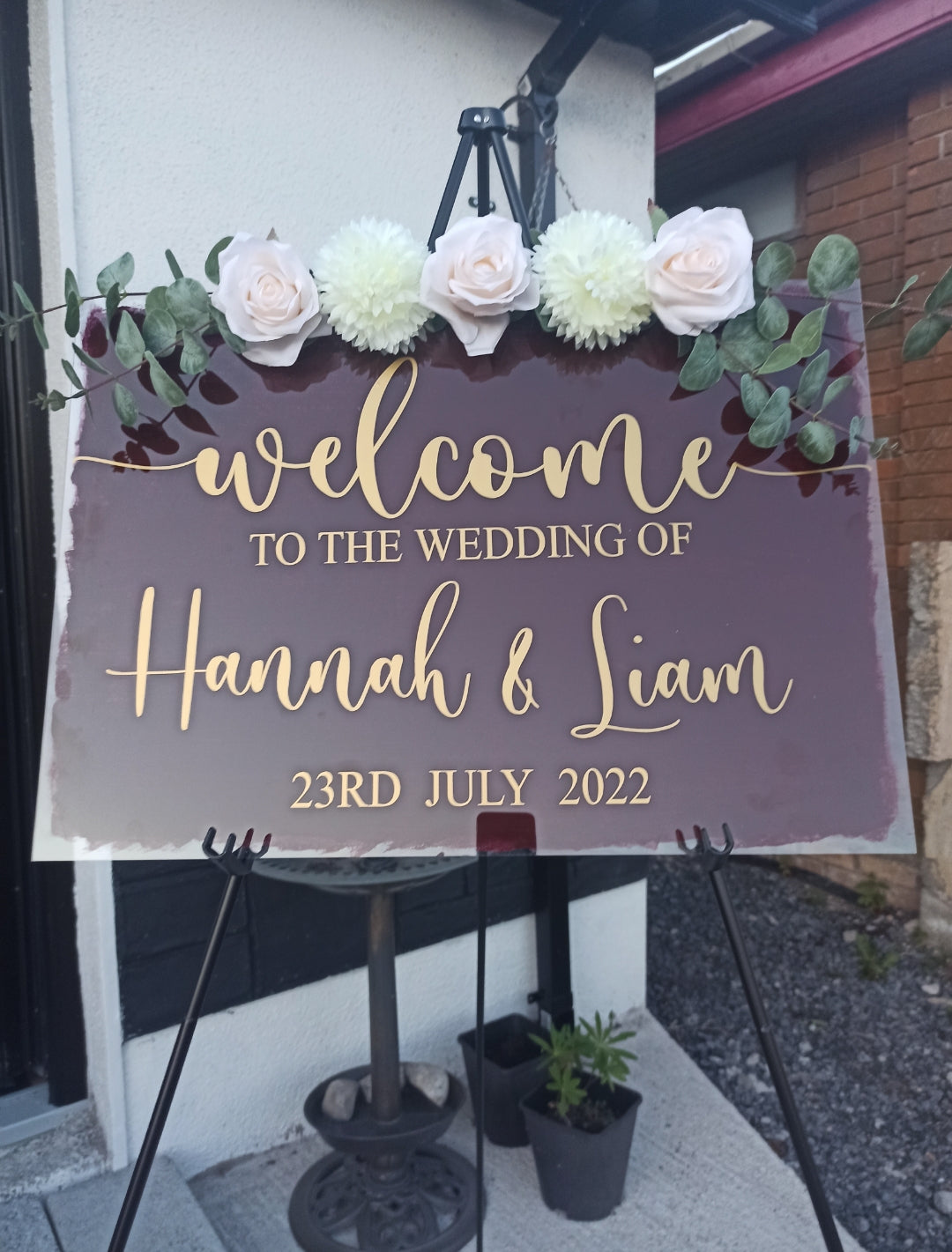 Wedding welcome sign