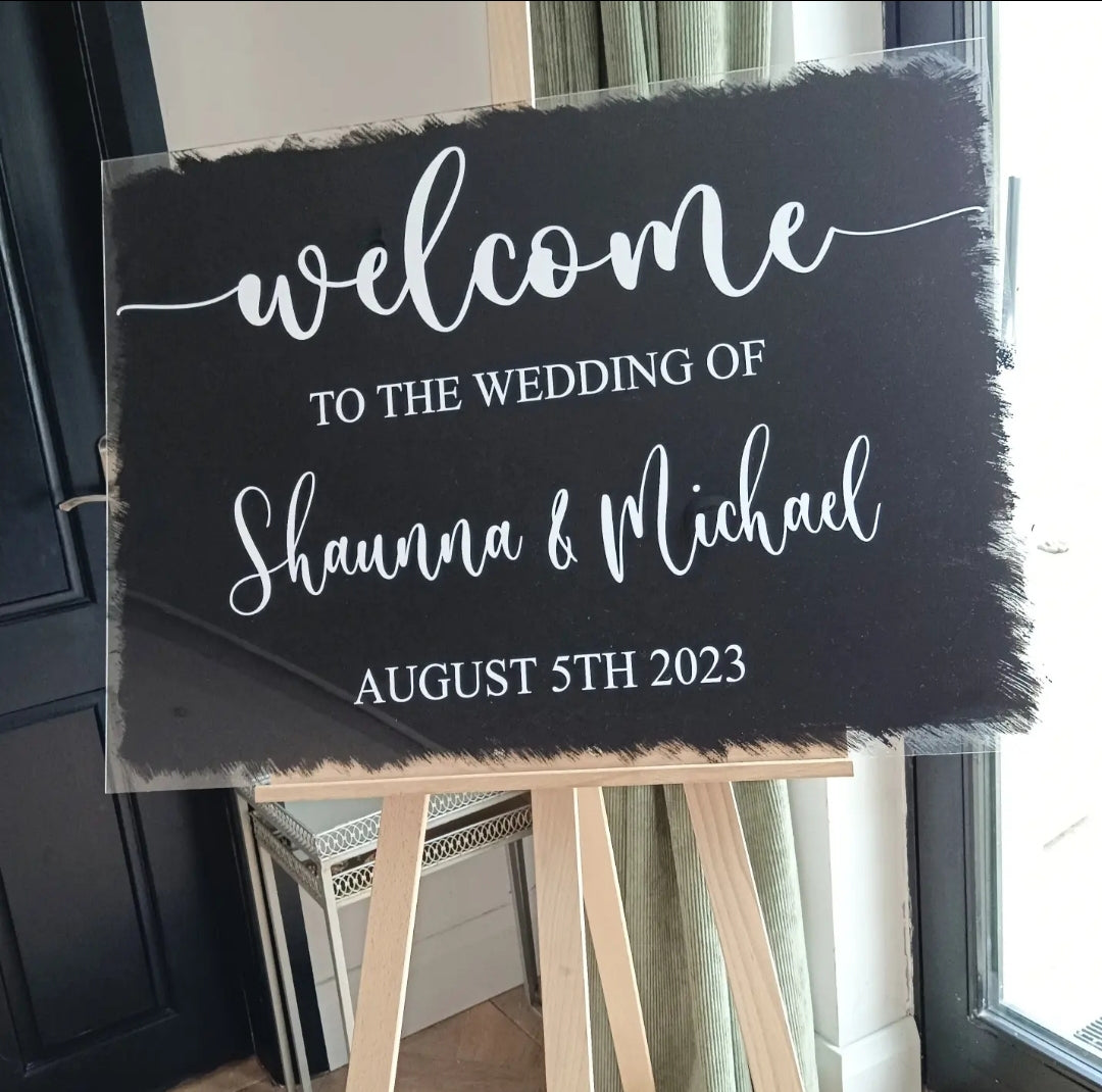 Wedding welcome sign