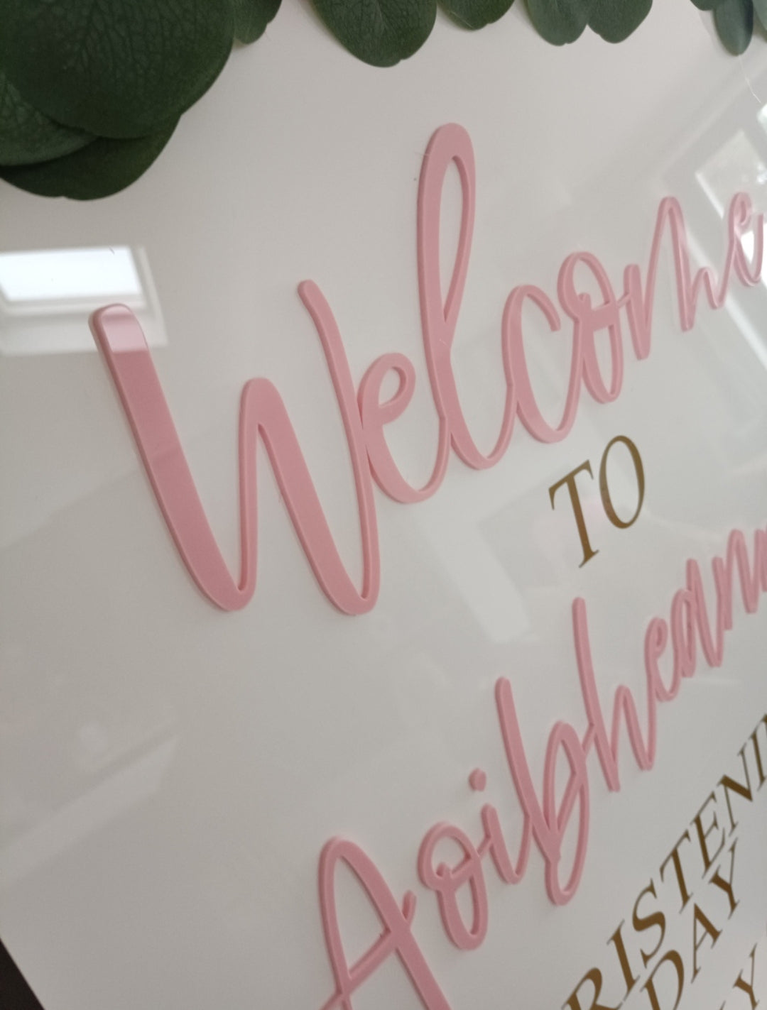 Communion/Christening/Confirmation 3D Arch Welcome Event Sign