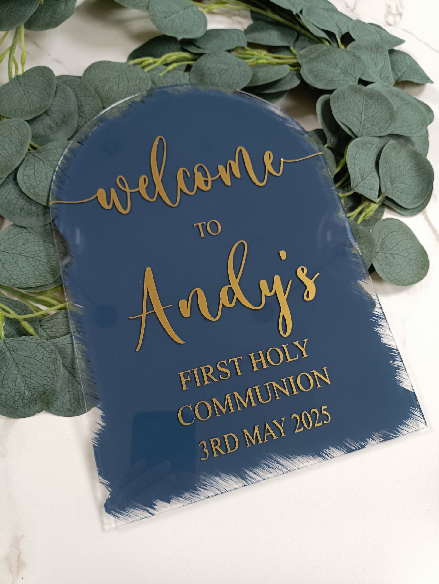 A4 Arched Celebration Acrylic Sign