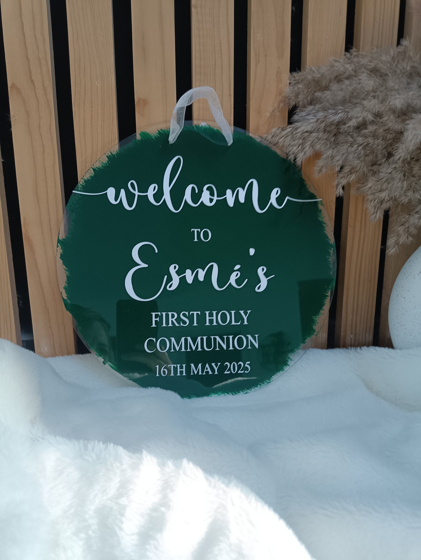 Round Celebration Welcome Event Sign