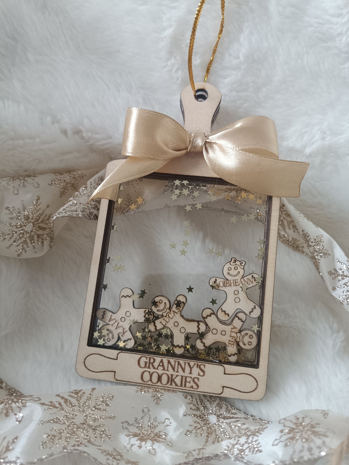 Gingerbread serving board ornament