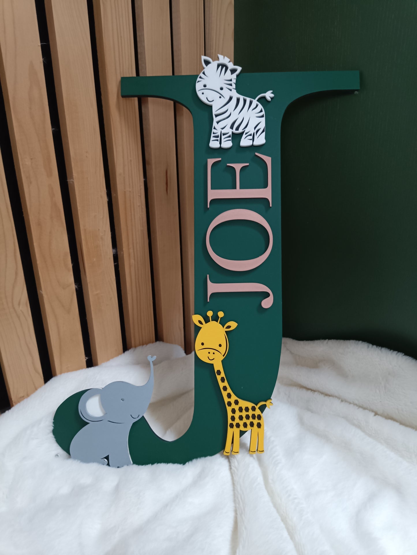 Safari theme letter door/wall hanging sign