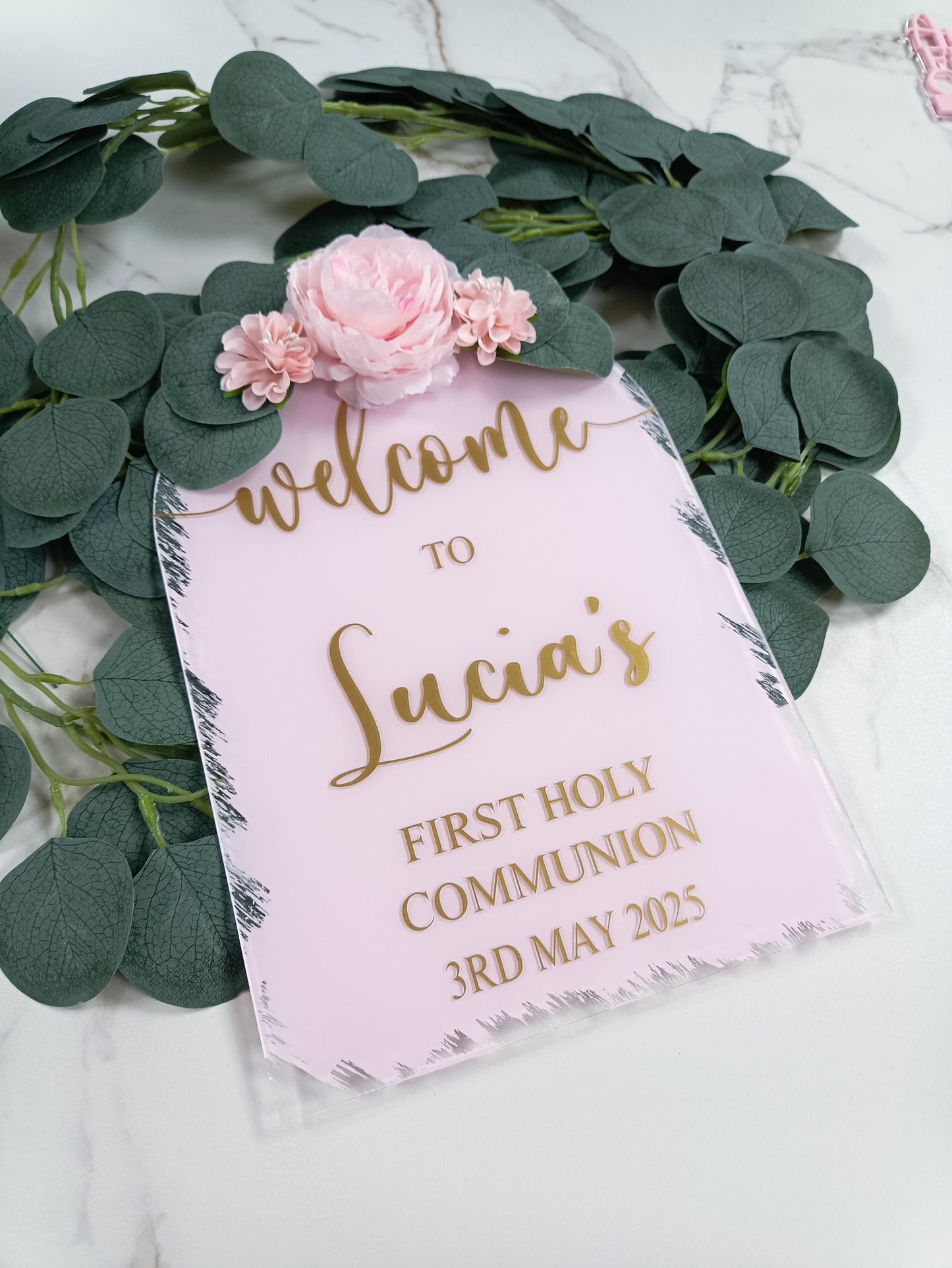 A4 Arched Celebration Acrylic Sign