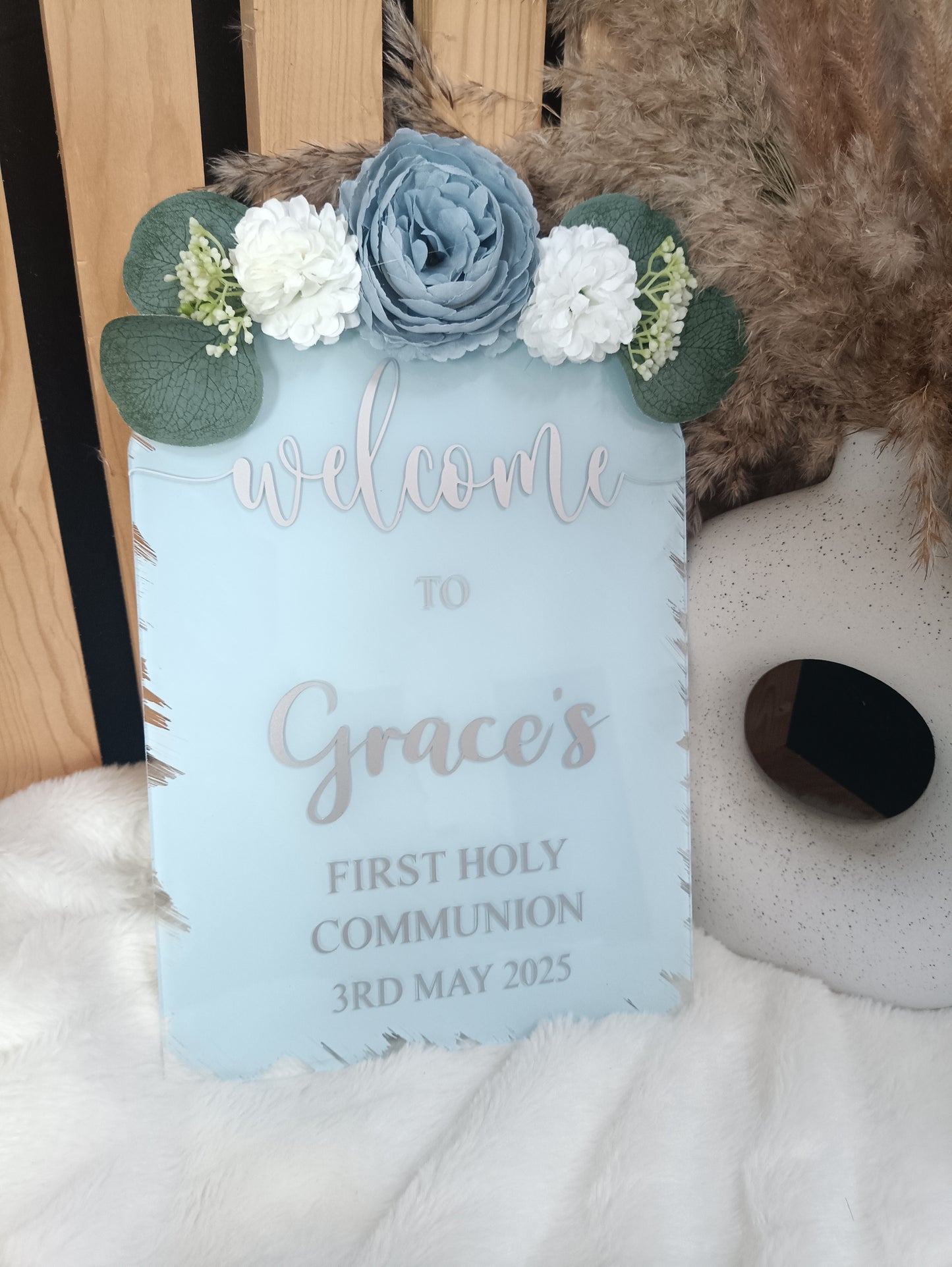 A4 Arched Celebration Acrylic Sign