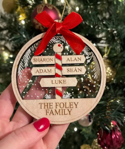 North Pole Signpost Ornament
