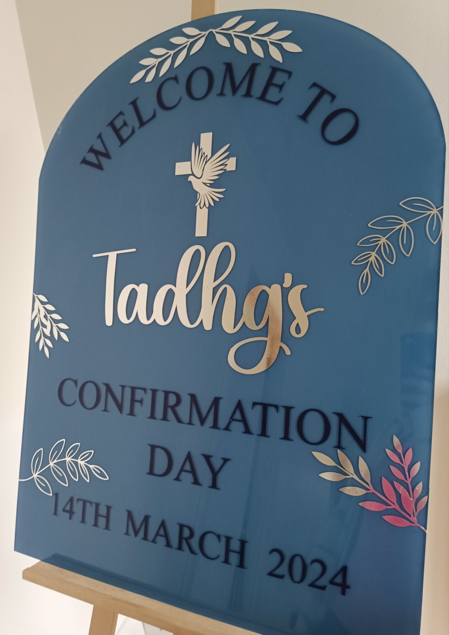 Communion/Christening/Confirmation Arch Welcome Event Sign