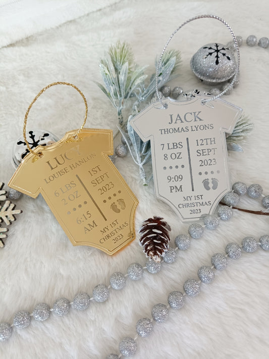 My First Christmas Babygro Ornament