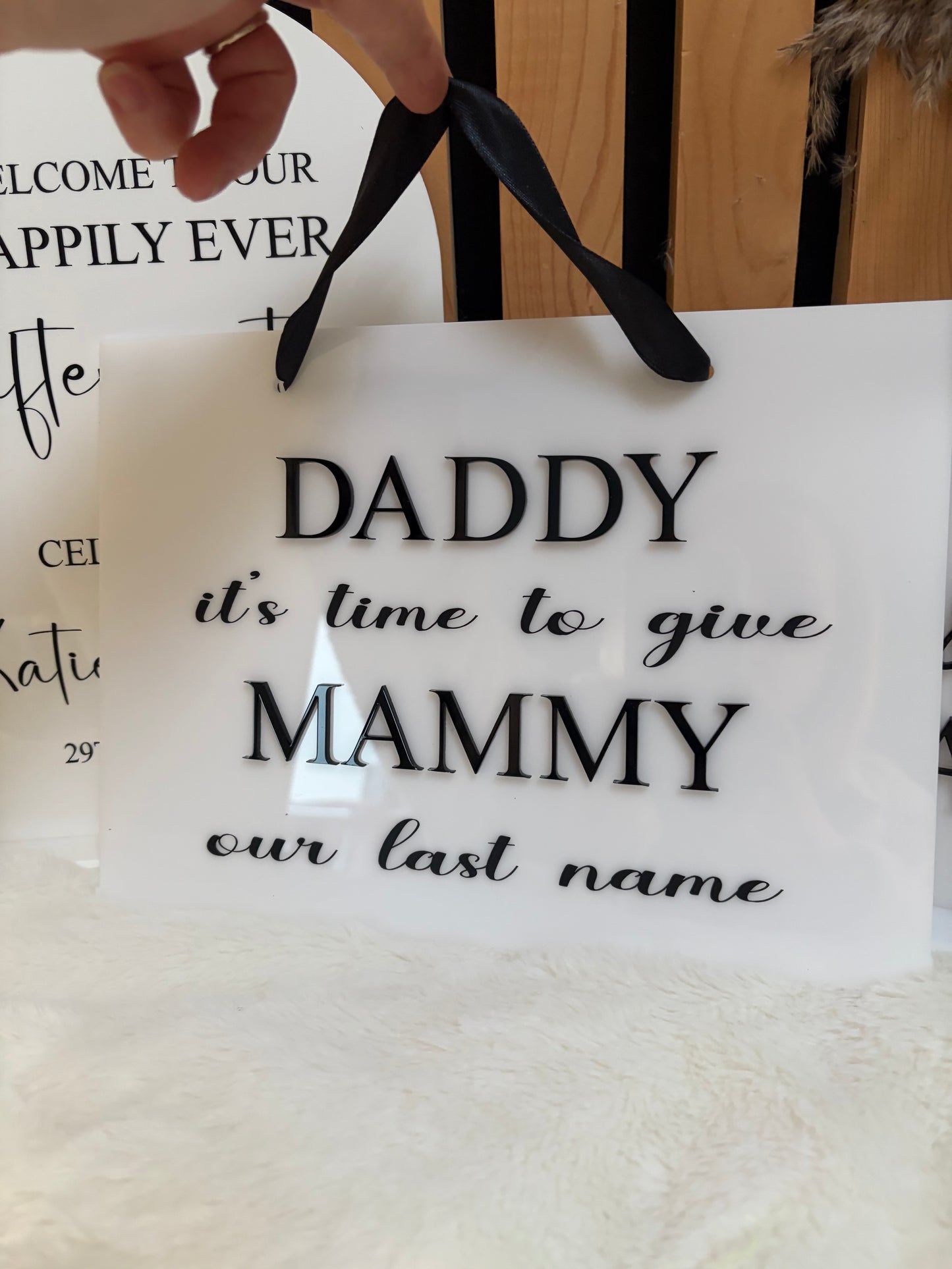 Page boy/Flower girl sign