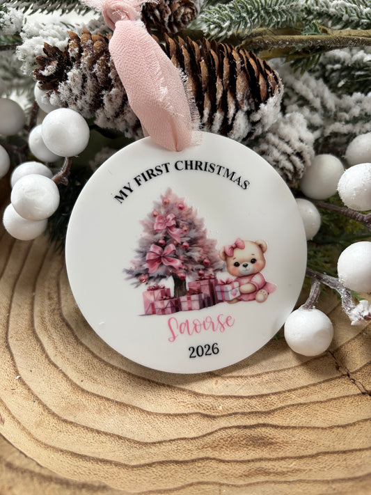 My First Christmas Printed Bauble