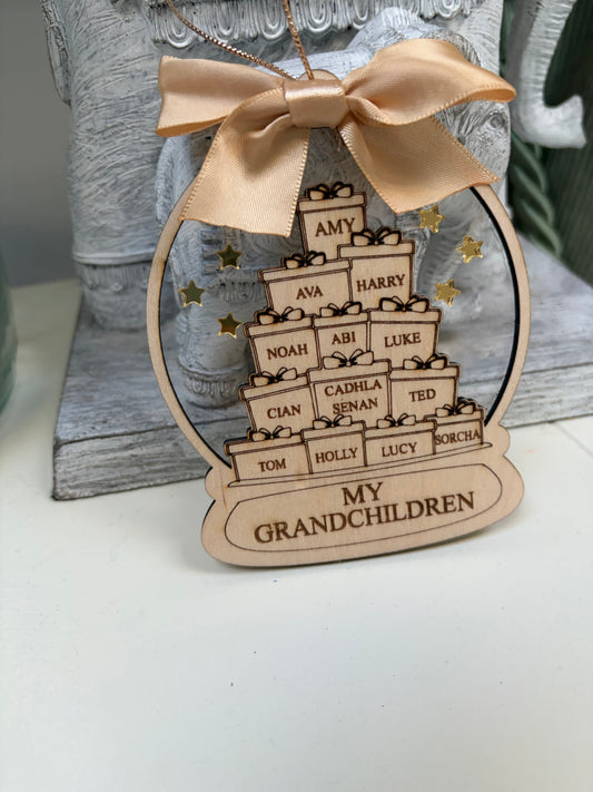 Stacked gifts ornament