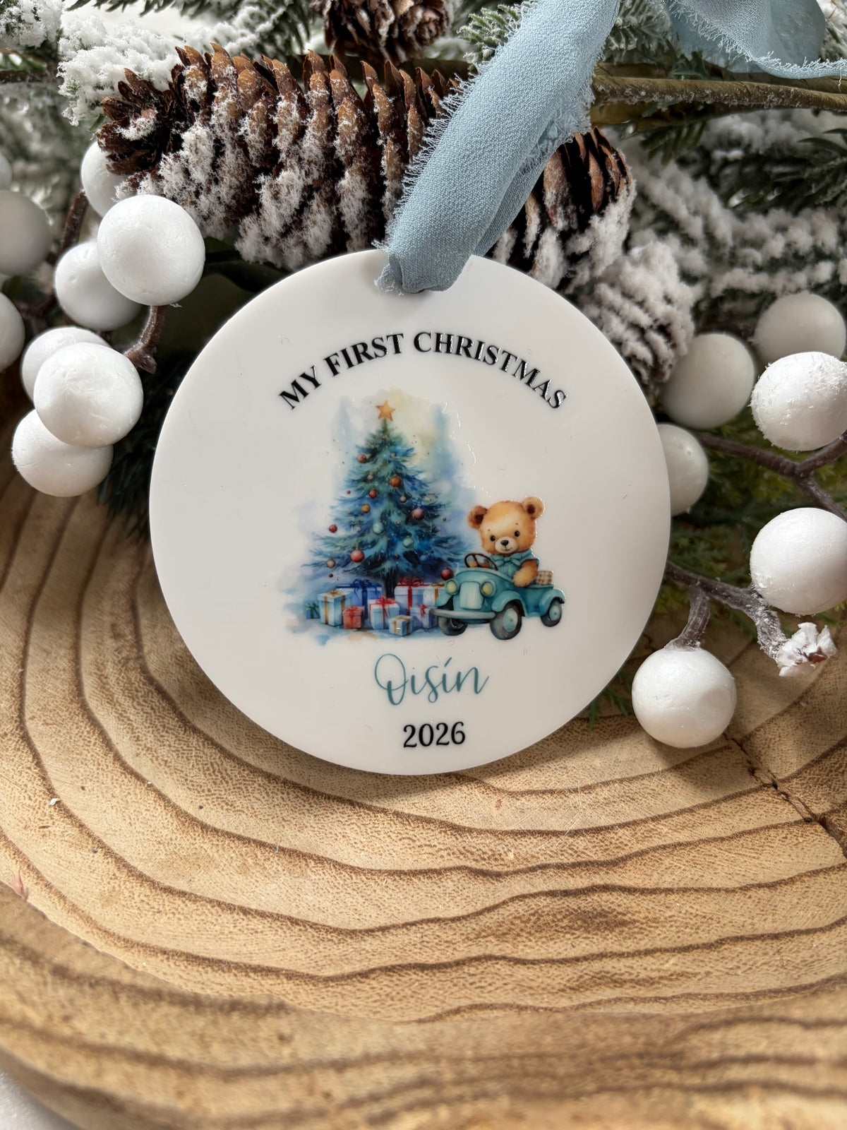 My First Christmas Printed Bauble