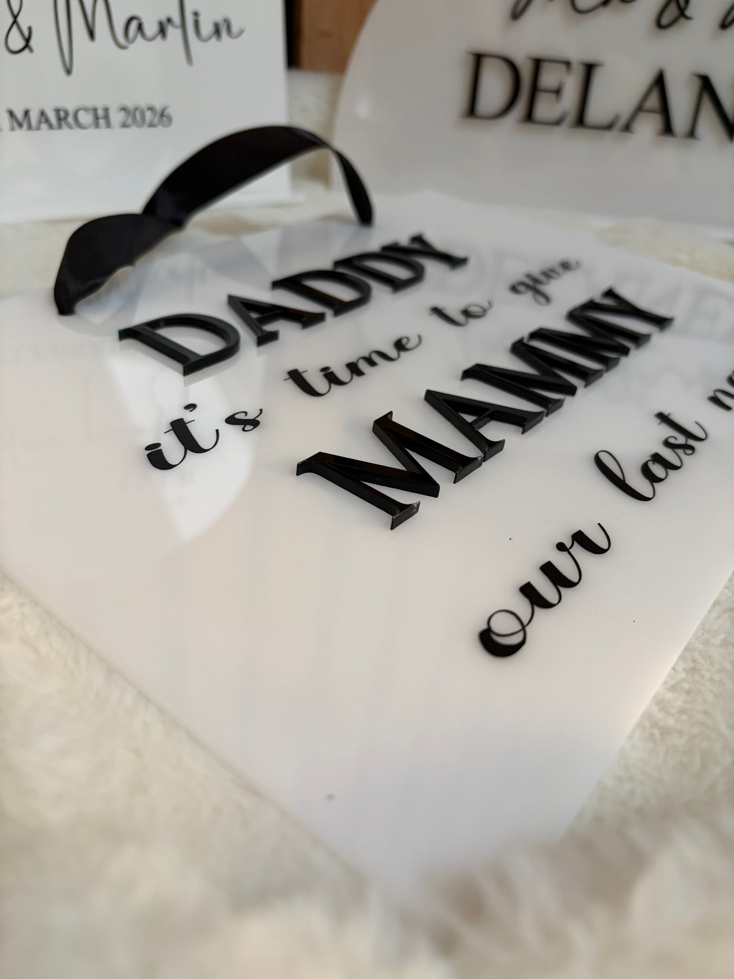 Page boy/Flower girl sign