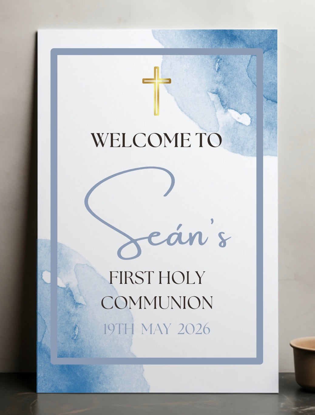 Printed Watercolour Celebration Sign