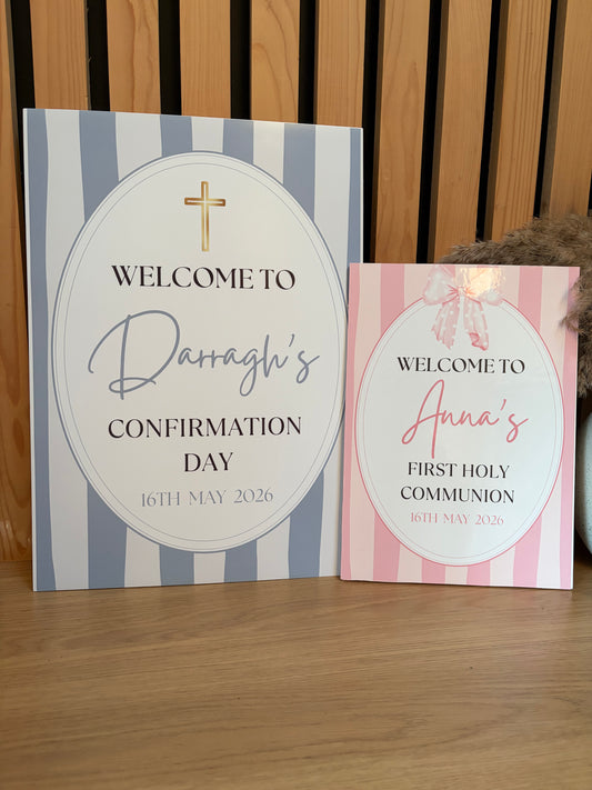 Printed Celebration Sign