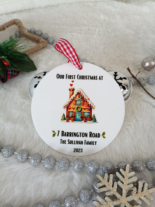New Home Printed Bauble