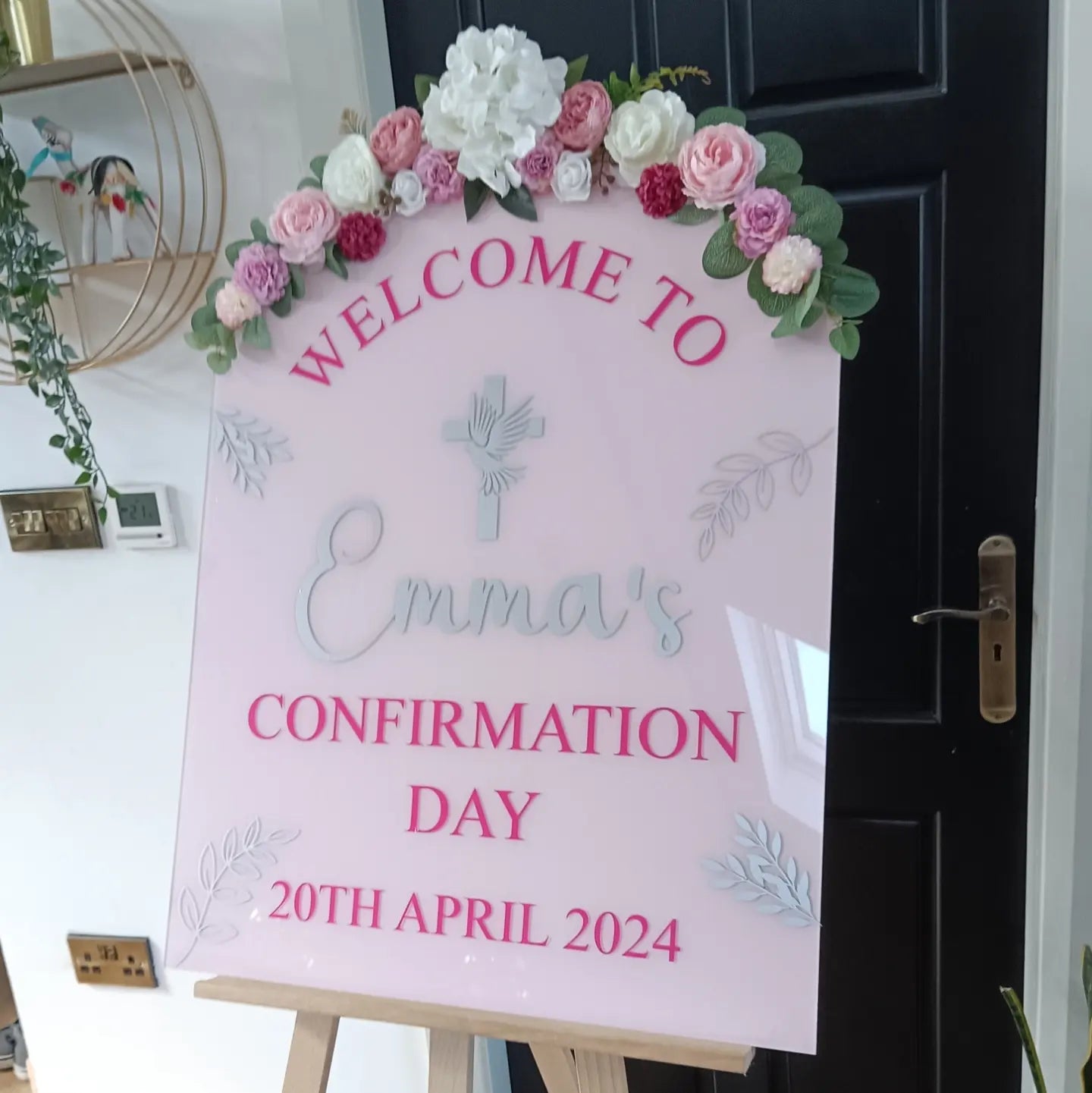 Communion/Christening/Confirmation Arch Welcome Event Sign