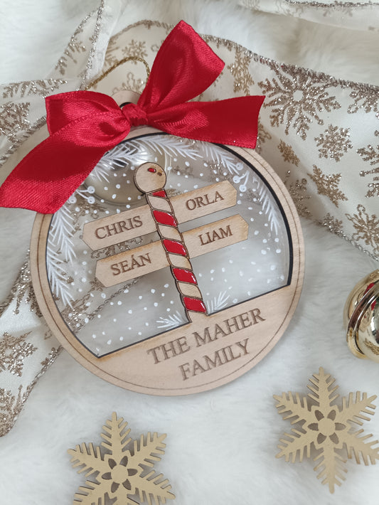 North Pole Signpost Ornament
