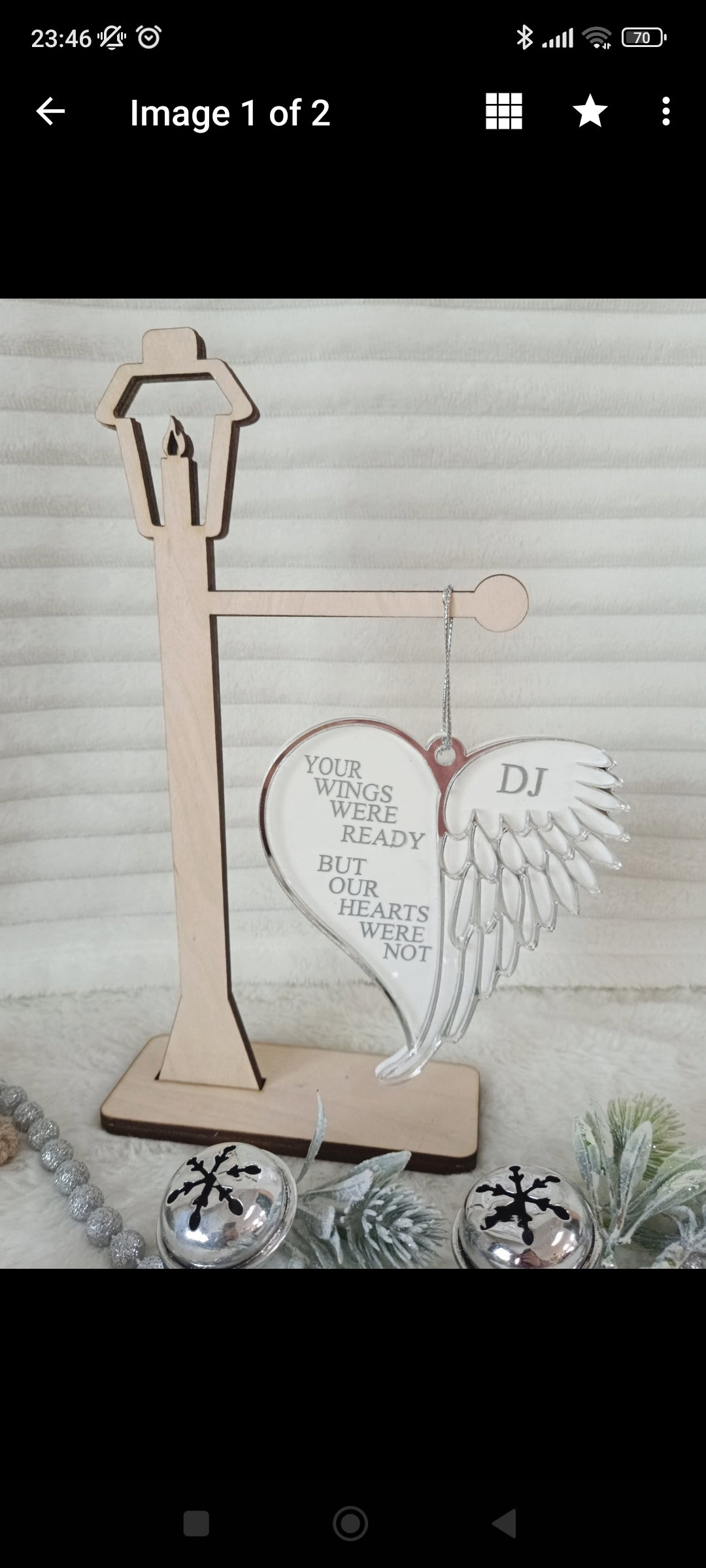 Memorial Wings Ornament