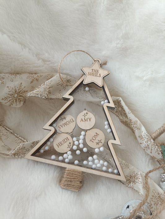 Christmas Tree shaker ornament