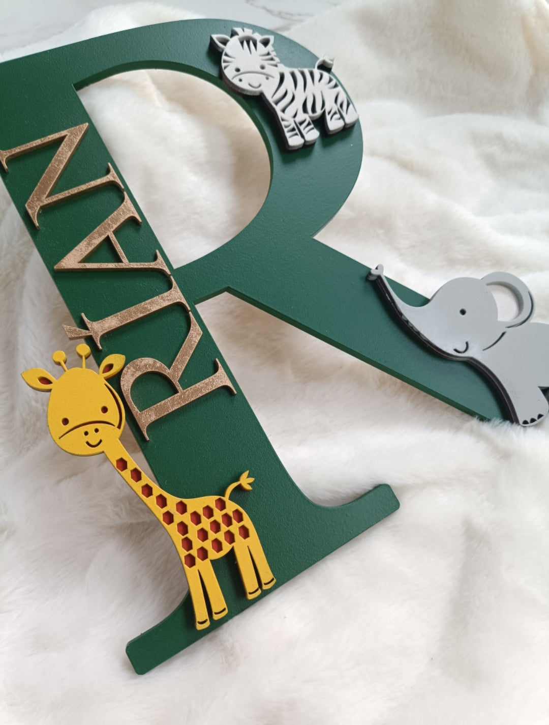 Safari theme letter door/wall hanging sign