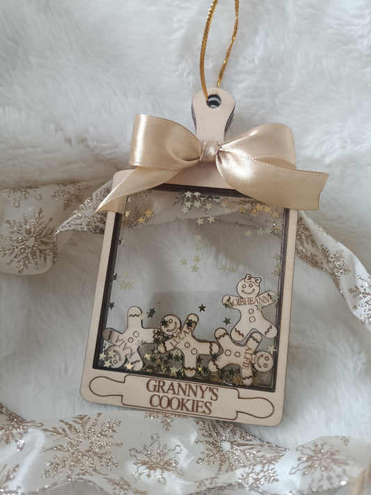 Gingerbread serving board ornament
