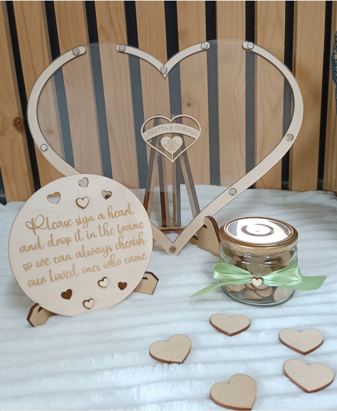 Alternative Wedding Guest Book Heart Shape