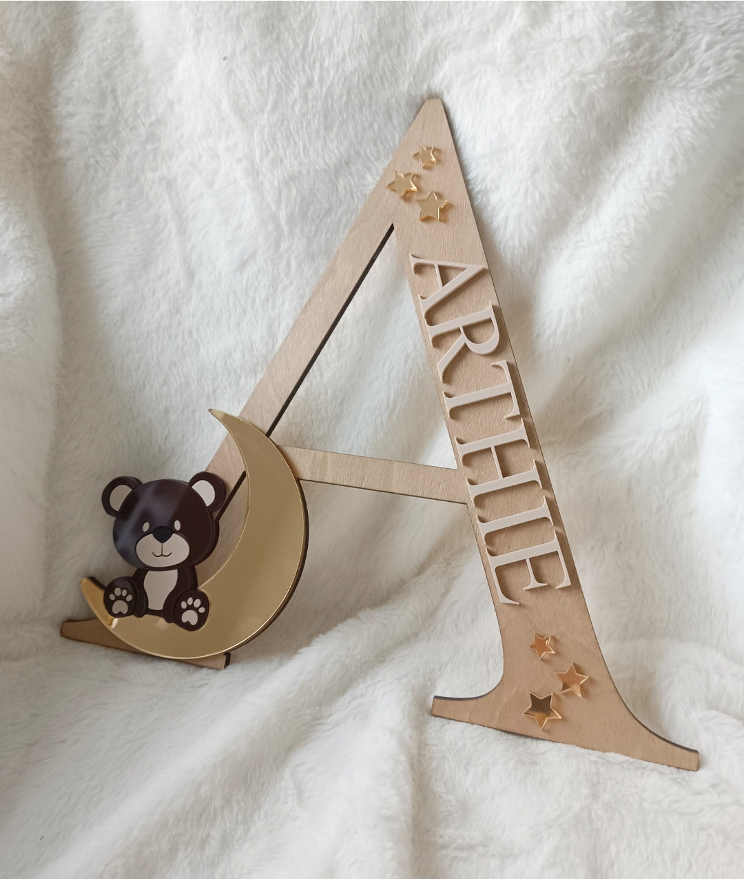 Teddy Bear Wall/Door letter and name