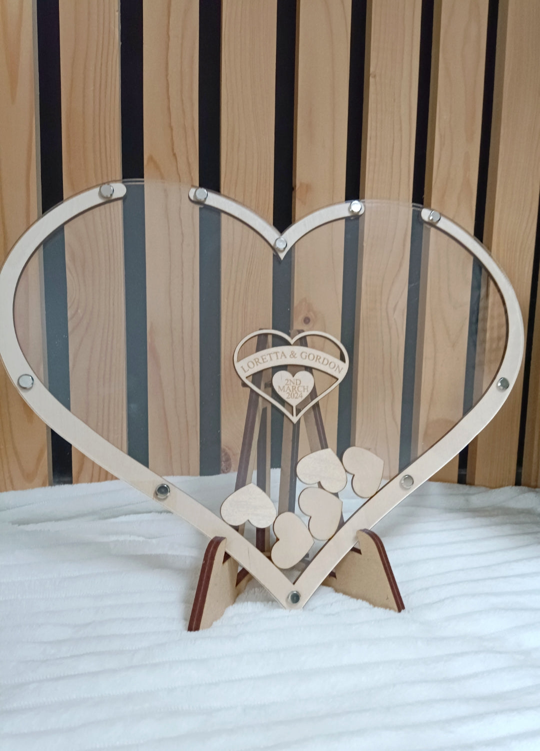 Alternative Wedding Guest Book Heart Shape