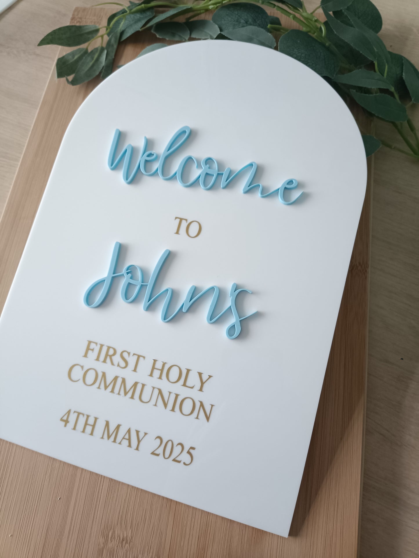 A4 Arch 3D Acrylic sign
